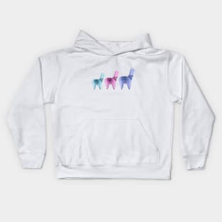 3 little llamas Kids Hoodie